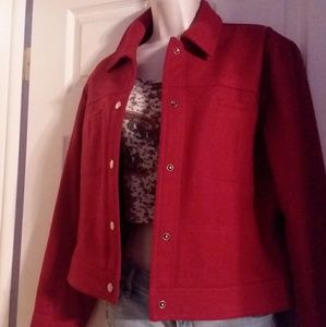 Closet clear out Express red wool blend  M